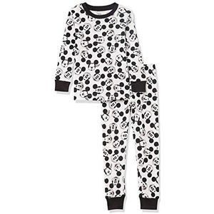 Amazon Essentials Disney | Marvel | Star Wars Peuter Jongens Snug-Fit Katoenen Pyjama Nachtkleding Set, Mickey Vibes, 2 jaar