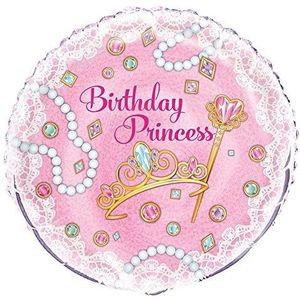 Partyaccessoires, prinsessenmotief, roze Folieballon 18"" roze