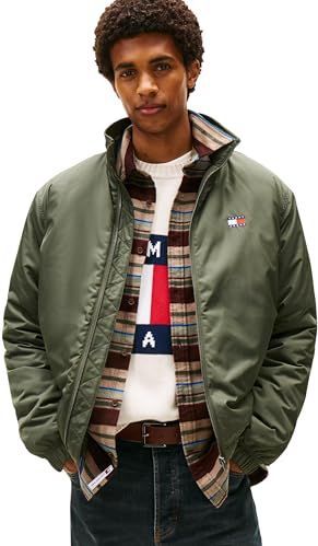 Tommy Jeans - Bomberjack - Effen - Regular Fit - Opstaande Kraag