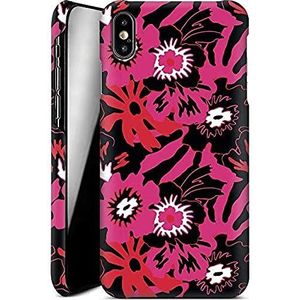 caseable Apple iPhone XS Max telefoonhoes - hardcase beschermhoes - schokabsorberend & krasbestendig oppervlak - kleurrijk design & rondom print - Flower Works - bloemen bloemen bloemen