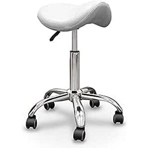 QUIRUMED Kruk pony basis chroom 5 wielen wit