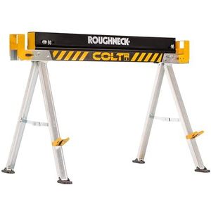 ROUGHNECK® COLT 575S Sawhorse, Heavy Duty Staalbouw met 500kg Capaciteit voor Houtbewerking & Bouw