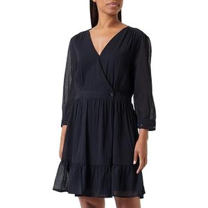 Scotch & Soda Dames Wrap Mini Dress Casual Jurk, Black 0008, 36, Black 0008, 36