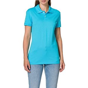 Trigema Poloshirt voor dames, blauw (Azur 051), XL