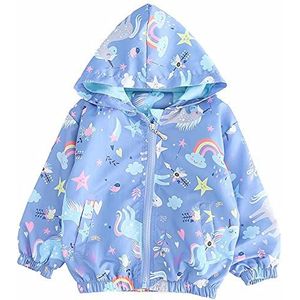 CM-Kid Sweatshirt, ronde hals, hooded sweatshirt, 7#Unicorn blauw, 2-3 jaar baby girls, 7#Eenhoorn blauw