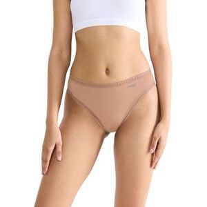 SLOGGI - GO Crush - Slip - Mokka - 3 Pack - Mid Waist