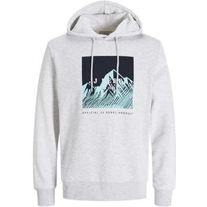 JJ REBEL - Hoodie - Lichtgrijs - Katoen en Polyester