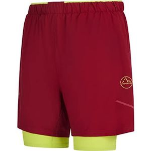 La Sportiva Trail Bite Short M Sangria/Lime Punch