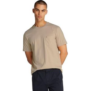 Tommy Hilfiger - Mw0mw37283 - T-shirt - Sandelhout kaki - Duurzaam geproduceerd