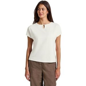 Offwhite - Shirttop - Regular Fit - Korte Mouwen - Boothals