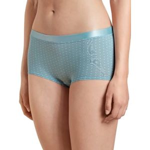 CALIDA Dames Cate Print Boxershorts, blauw satijn, standaard, Blue Satin, 36/38