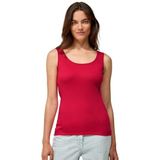 Blousetops - Glazed Apple Red - Diepe Ronde Hals - Zonder Capuchon