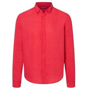 Timezone Overhemden van zacht linnen voor heren, Rood, L
