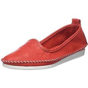 Andrea Conti dames slipper, rood, wit, 38 EU