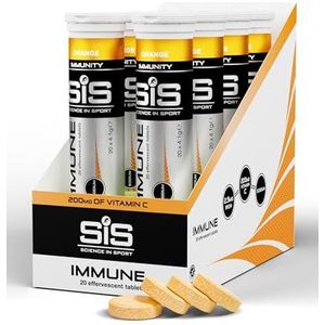 Science in Sport Immuun tabletten 160 Capsules Oranje - Vitamine C tabletten met ijzer, veganistisch & glutenvrij, bruistabletten ter ondersteuning van het immuunsysteem