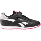Reebok - Royal Cl Jog 3.0 - Sneakers - Zwart Boldpink Wit - Voor Meisjes