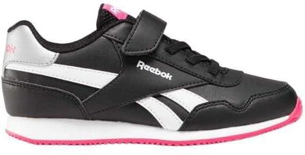 Reebok - Royal Cl Jog 3.0 - Sneakers - Zwart Boldpink Wit - Voor Meisjes