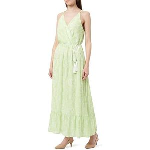 EYOTA Midi-jurk voor dames met batikprint, groen, M