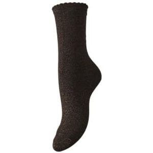 PIECES Pcsebby Glitter Long Socks Noos Bc, Hot Fudge, One size