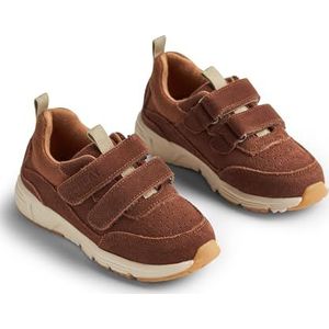 Wheat Unisex kinderen dubbele klittenband Alin sneakers, 9002 cognac, 26 EU