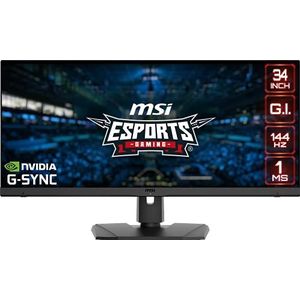 MSI Optix MPG341QR LED display 86,4 cm (34") 3440 x 1440 Pixels UltraWide Quad HD LCD Zwart
