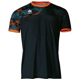 Luanvi Sportshirt voor heren | model Army in zwart | T-shirt van interlock-stof - maat 3XS, standaard, zwart.