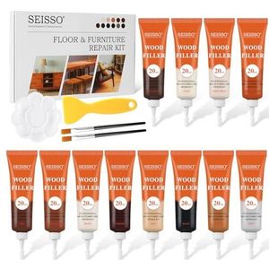 SEISSO - Houtreparatieset - 12-delige - Houtvuller - Voor Houten Vloeren