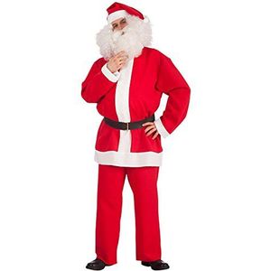 Carnival Toys 27008 - Kerstman kostuum met riem, L-XL, rood