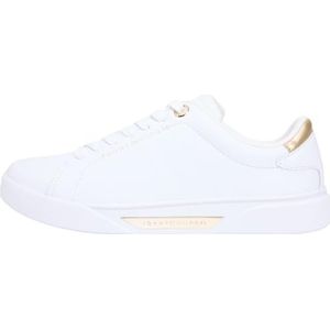 TOMMY HILFIGER Sneakers laag 'ESSENTIAL'  goud / wit
