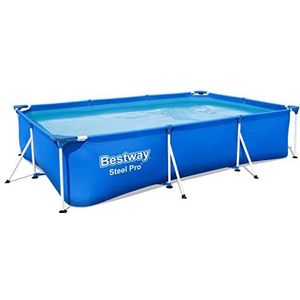 Bestway - Steel Pro Opzetzwembad - 300 x 201 x 66 CM - PVC en Staal - Rechthoekig - 3300 L