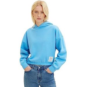 TOM TAILOR Denim Dames Sweatshirt 1035346, 18395 - Rainy Sky Blue, XL