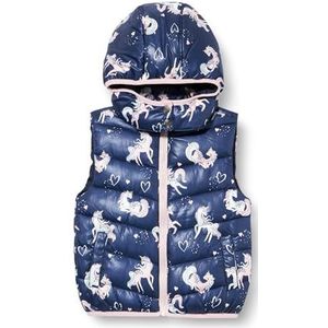 Blue Seven Gewatteerde jas voor meisjes, met afneembare capuchon, Ultramarin Orig, 92 cm
