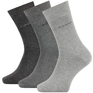Calvin Klein Heren Classic Casual Sock (verpakking van 3 stuks), Navy Dark Grey Melange, One Size