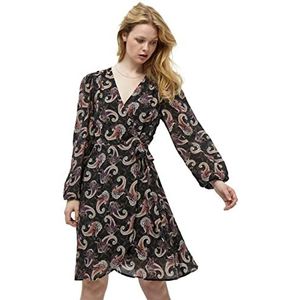 Peppercorn Dames Hensley Gigi Wrap UK | Herfstjurken | Maat S, 9000P Zwart PR, S, 9000p Zwart Pr, S