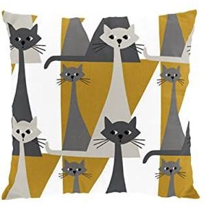 Arvidssons Textil Kitty gele kussensloop 47x47 cm