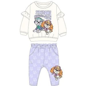 Disney PAW 51123045-S2-12M 2-delige set sweater + broek (3 tot 23 maanden), Paw Patrol, zacht en warm: sweatshirt + joggingbroek, gemengde print, voor meisjes en jongens, model PAW 51123045-S2-12M