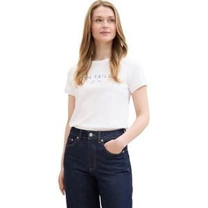 TOM TAILOR T-shirt voor dames, 10315 - Whisper White, XXS