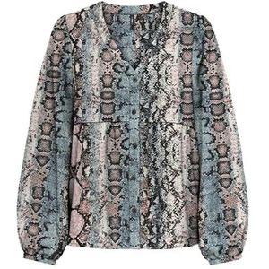 Onlnova Life Elite L/S Ebba Top, blauw (ombre blue), S