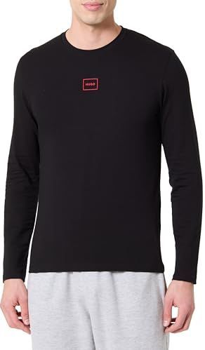 HUGO - Shirt - Zwart - Lange Mouwen - Logoprint