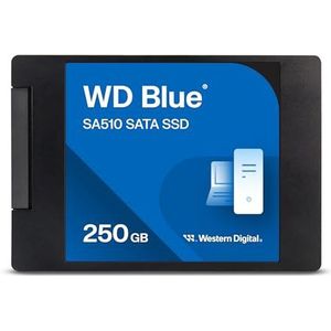 WD Blue SA510 SATA SSD 250 GB (tot 555 MB/s, Acronis True Image for Western Digital, gratis proefversie voor drie maanden van Dropbox Professional, 5 jaar beperkte garantie) 2,5