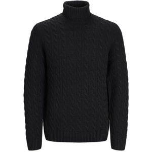 Jack & Jones Jprblucrash Knit Roll Neck, zwart beauty, L