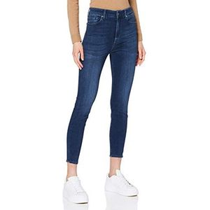 7 For All Mankind Aubrey Skinny Jeans voor dames, Donkerblauw, 26W