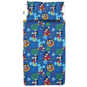 hermet Mickey Mouse | Eenpersoonsbed | 100% katoen | Disney | Officieel product