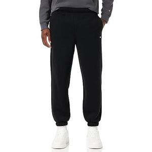 Champion Legacy Authentic Pants-C-logo Powerblend Fleece elastische manchet trainingsbroek voor heren, Zwart, XS