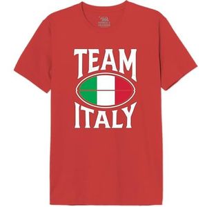 Republic of California ""Team Italy"" MEREPCZTS134 T-shirt voor heren, wit, maat M, Wit, M