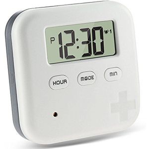 Anself Pillendoos digitale pillen pillendoos elektronische pil herinnering met timer 4 vakken
