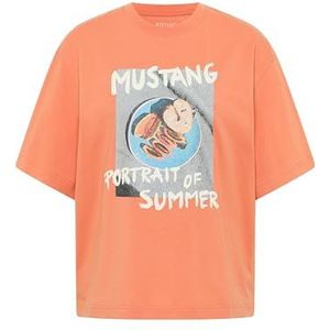 MUSTANG Dames Style Welby T-shirt, Dusted Clay 7265, M