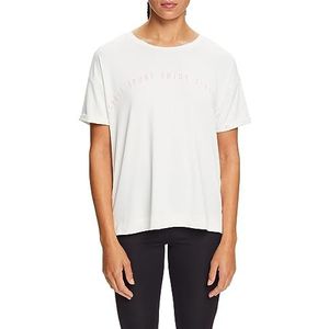 ESPRIT Sports RCS-Ts Ed yoga-shirt voor dames, off-white, XS