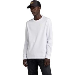 G-STAR RAW Heren Premium Base R T T-shirt met lange mouwen, wit (White D23455-c336-110), M