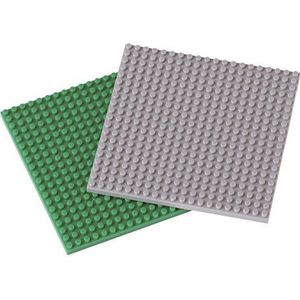 nanoblock - NB-025 - Plate Set/Set, Minibouwsteen 3D-puzzel, 2 platen, 80 x 80 mm, accessoires, accessoire